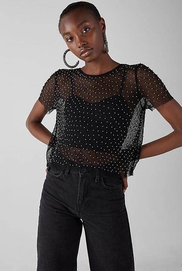 Camiseta con bordado, 19,99 euros.