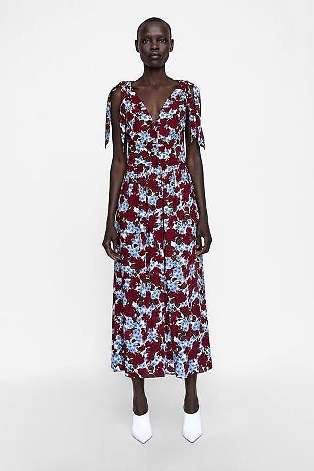 Vestido de flores de Zara