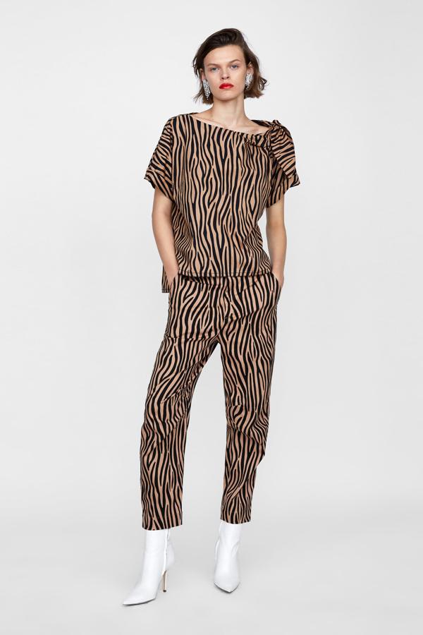 Conjunto de Zara (cuerpo 29,95 euros y pantalón 39,95 euros).