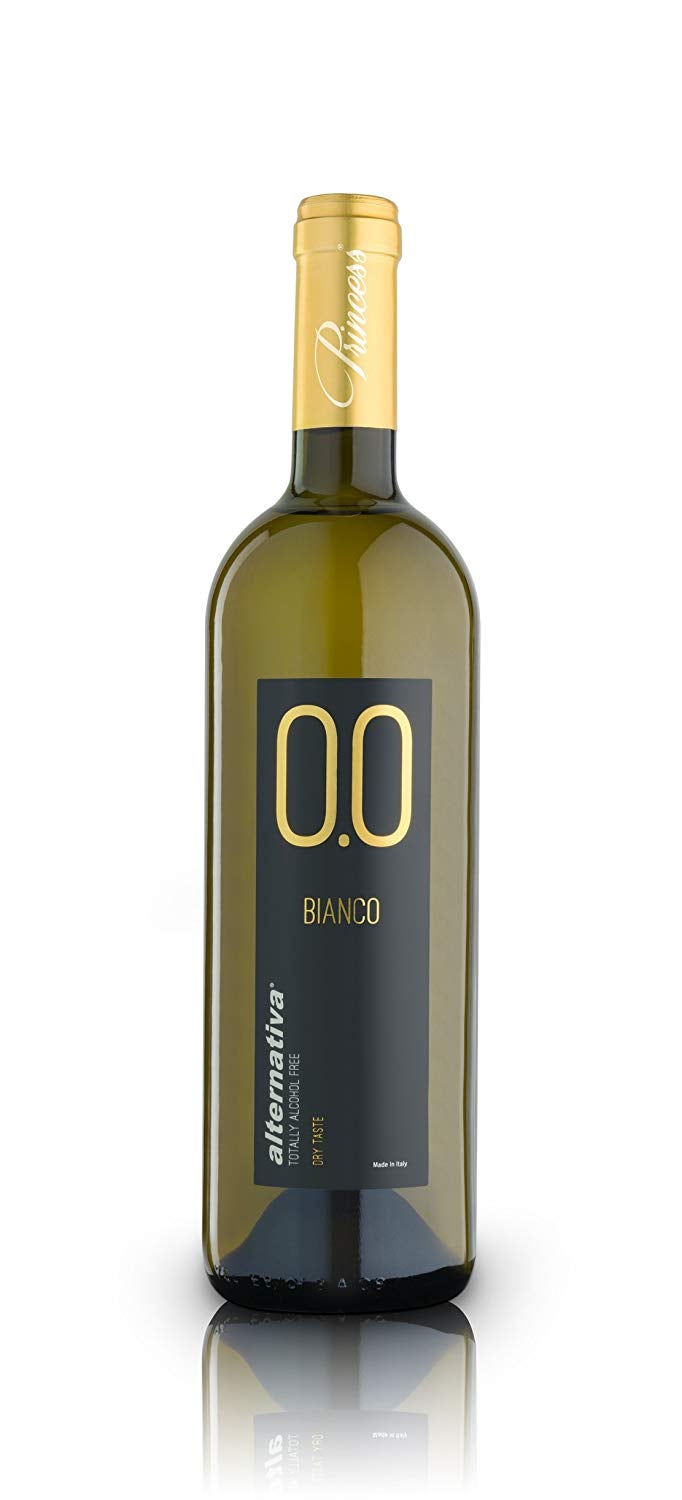 Alternativa  ofrece un delicioso vino blanco 0,0% alcohol verificado. Su proceso de desalcoholización respeta el potencial organoléptico del vino. Su consumo es apto para veganos.Precio: 16,99 euros.