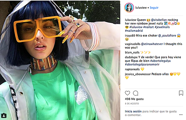 La modelo sita Abellán y las cantantes Rosalía y Jedet confían sus uñas a Lulu View..