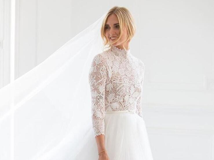 Fotos: El primer vestido de novia de Chiara Ferragni en fotos