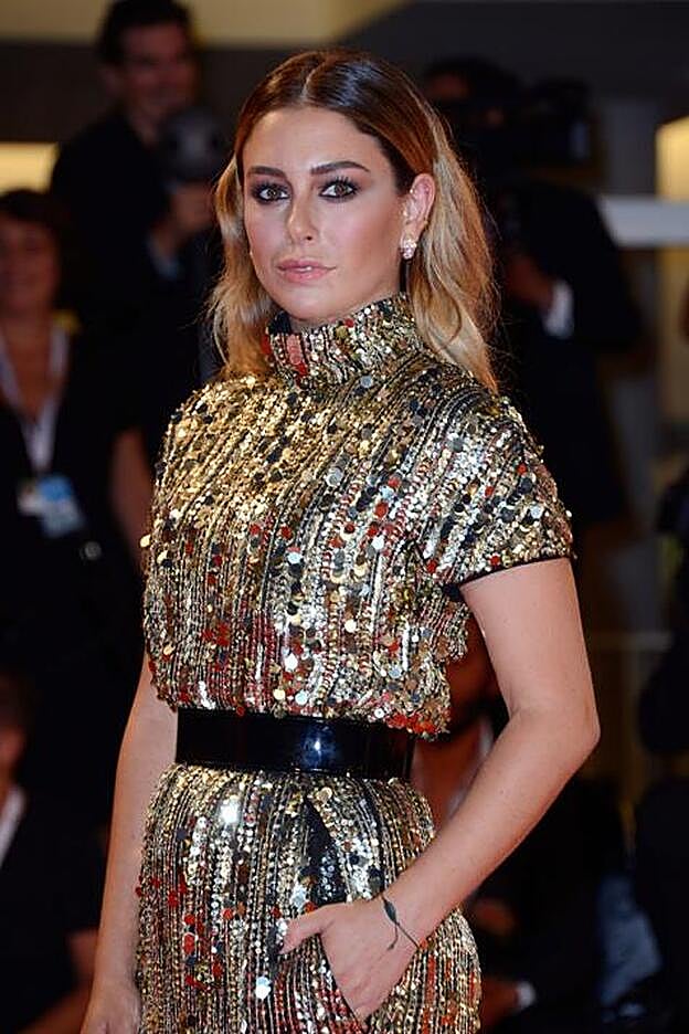 Blanca Suárez en la alfombra roja del festival de cine de Venecia.