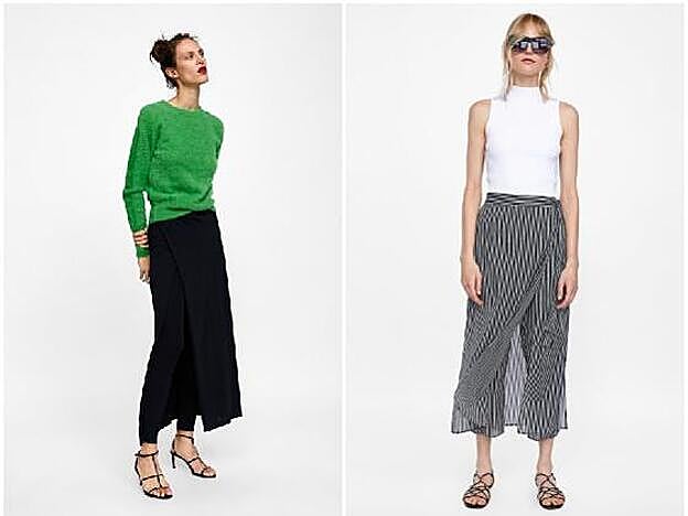 La falda-leggings y la falda-pantalón de Zara