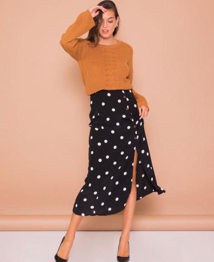 Falda retro 'Love' de Free People, 75 euros.