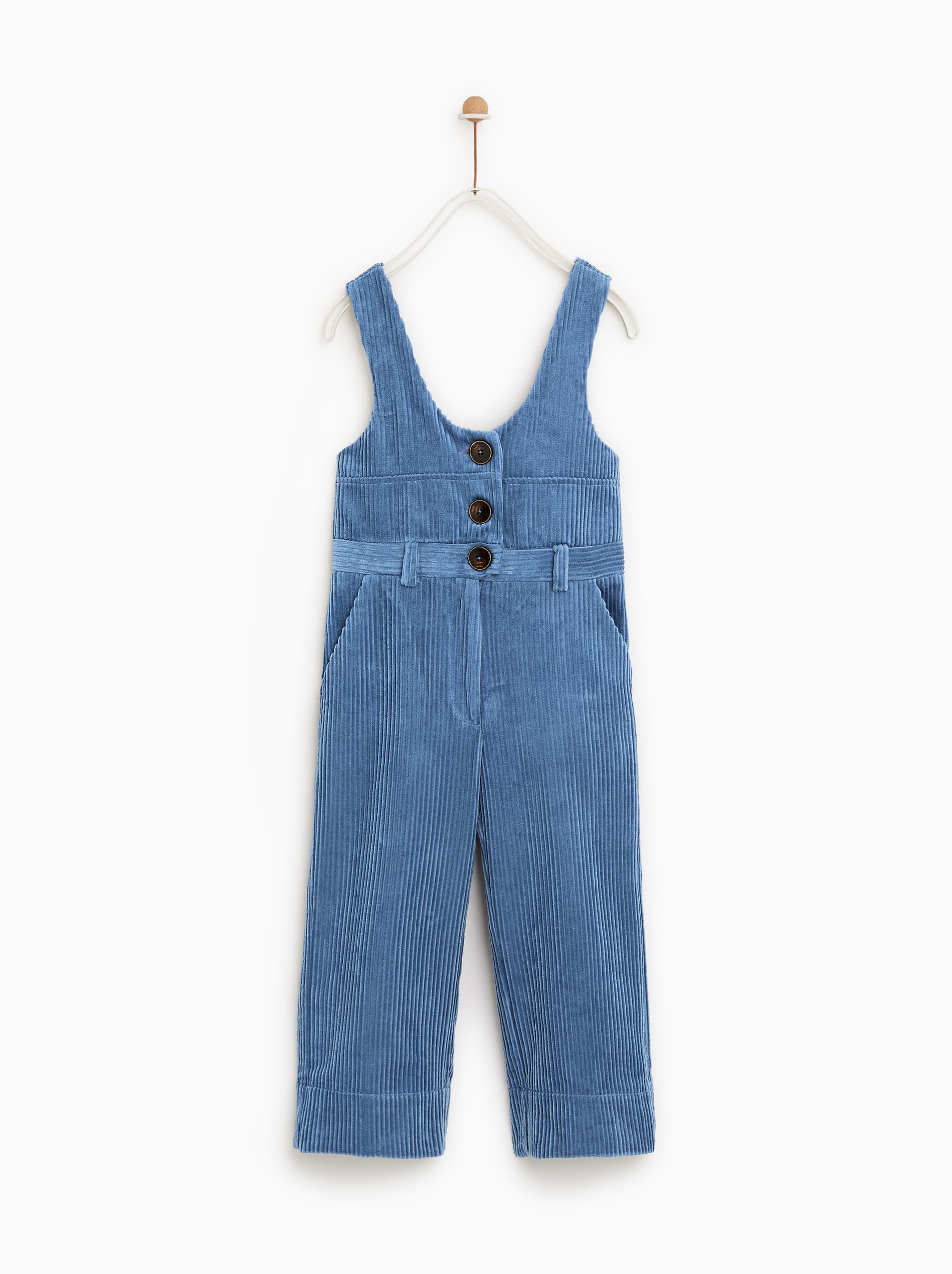 Peto de pana con botones centrales: 22,95 euros en Zara Kids.