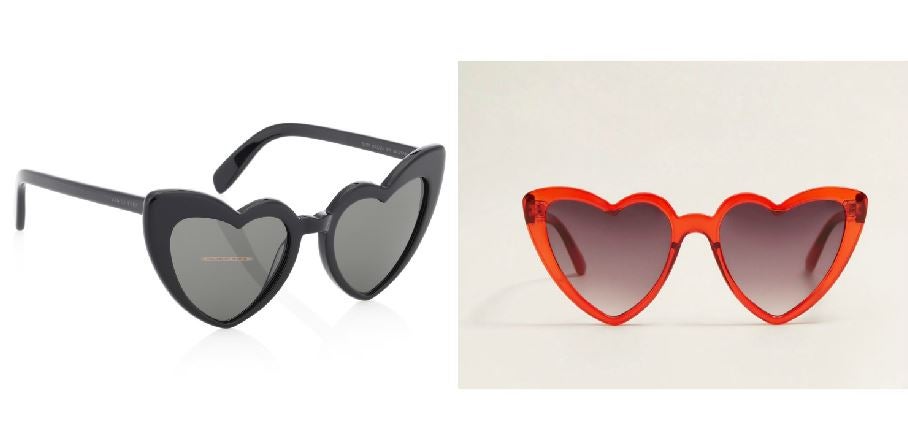 1. Gafas de corazón. Poppy Delevigne asistió al último desfile de Longchamp con un impresionante modelo de Yves Saint Laurent (las Loulou, 305 euros). Por suerte, Mango ya tiene unas gafas con forma de corazón que entran en nuestro presupuesto (15,99 euros).