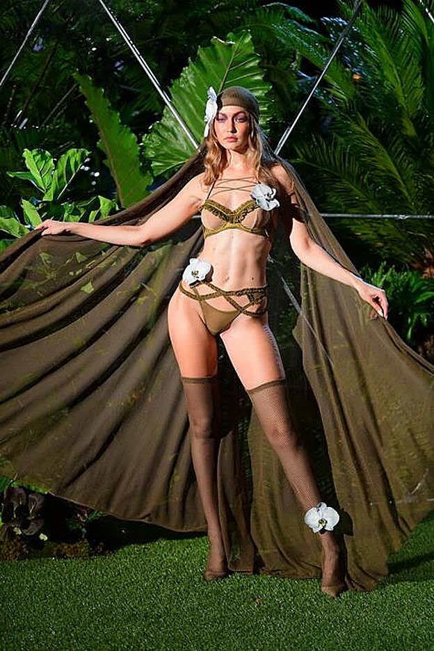 Gigi Hadid, en el desfile de Fenty,