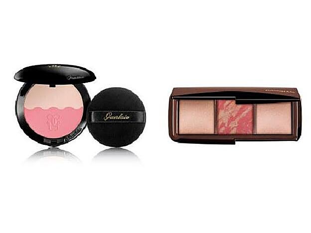 Duo Blush & Highlighter de Guerlain (49,10 €). / Ambient Lighting Palette en tono Lumious de Hourglass (62 €).