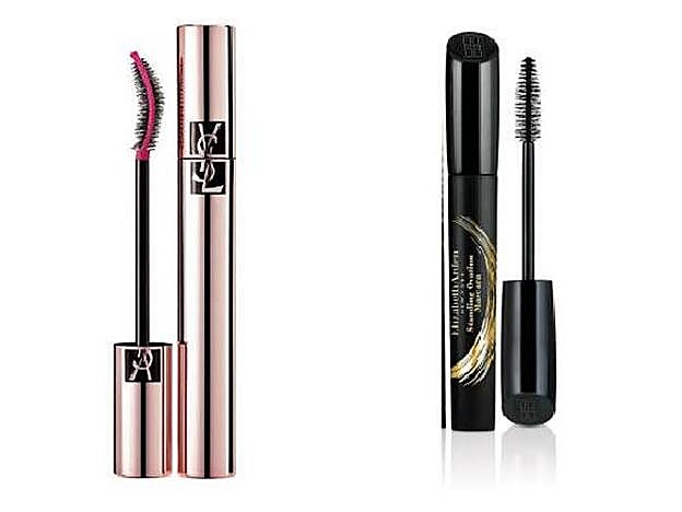 Máscara Volume Effet Faux Cils The Curler de Yves Saint Laurent (35,60 €). / Máscara Standing Ovation de Elizabeth Arden (29 €).