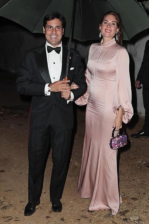 Francisco Rivera y Lourdes Montes a su llegada a la finca donde se celebró la puesta de largo de Cayetana Rivera.