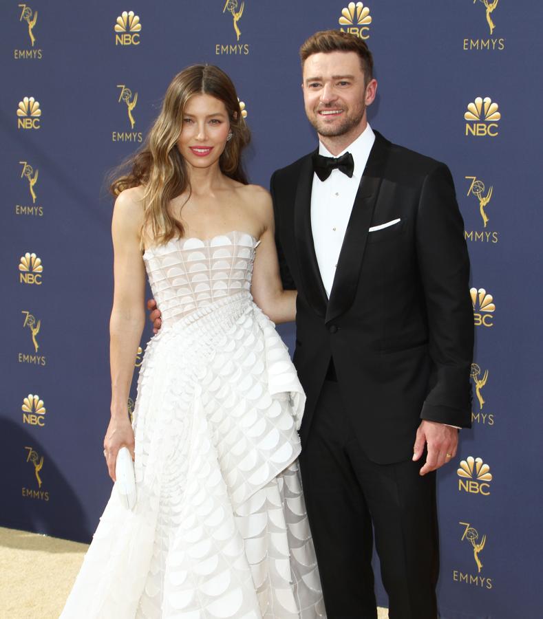 Jessica Biel y Justin Timberlake, son en definitiva nuestra pareja favorita de la noche. La actriz escogió un maravilloso vestido de Ralph & Russo.