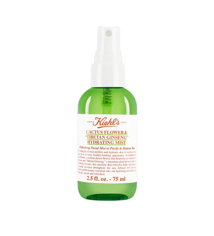 Con extractos de flor de cactus y ginseng: Hydrating Mist de Kiehl’s (26 €).