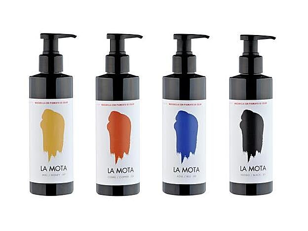 Estas mascarillas colorean el cabello, hidratan profundamente y aportan proteínas y aminoácidos. El color se va eliminando gradualmente con los lavados. Hay 12 tonos diferentes.