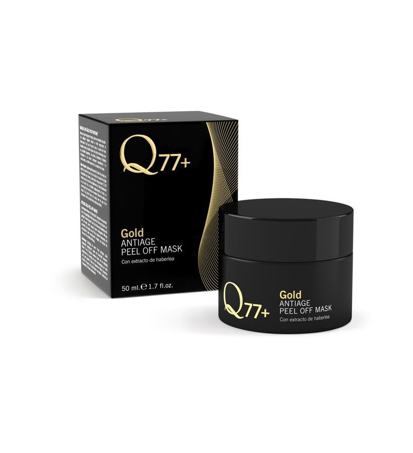 Reduce los efectos provocados por la fatiga, manchas oscuras, arrugas y líneas de expresión. Contiene una fórmula a base de extracto de haberlea y extracto de remolacha, que proporcionan una piel hidratada, luminosa y radiante.  Peel Off Mask de Q77+  (40 €).