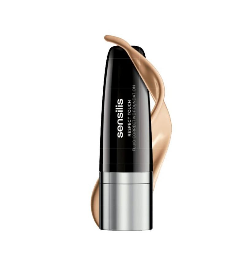 Este maquillaje fluido enmascara las imperfecciones moderadas de la tez (manchas, acné, rosáces, rojeces…) a la vez que la calma y suaviza. Su fórmula reforzada con un polímero filmógeno, flexible y no oclusivo, aporta adherencia proporcionando un efecto duradero. También tiene propiedades hidratantes, antioxidantes y filmógenas.  Respect Touch de Sensilis  (30 €).