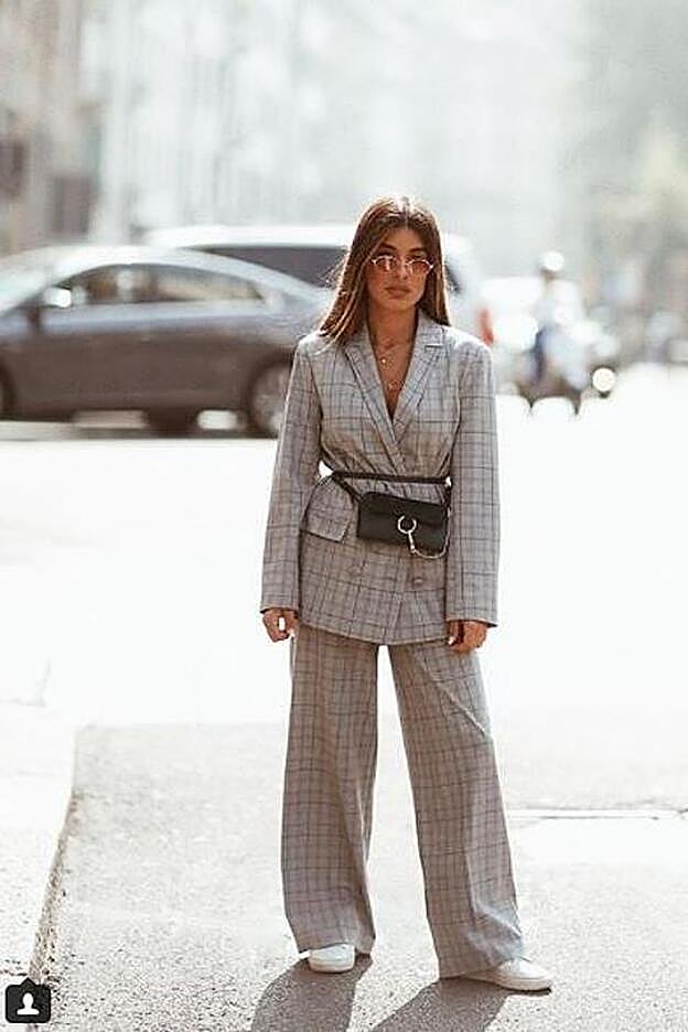 Antes de entrar en el desfile de Tod's.