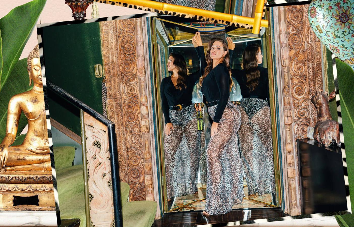 Maxi falda de leopardo transparente: 25,20 euros.