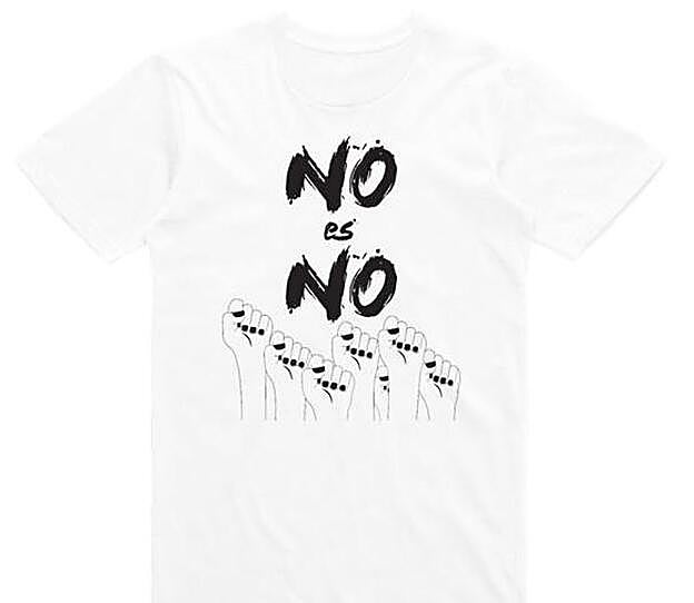 Camiseta 'No es no', 10 euros.