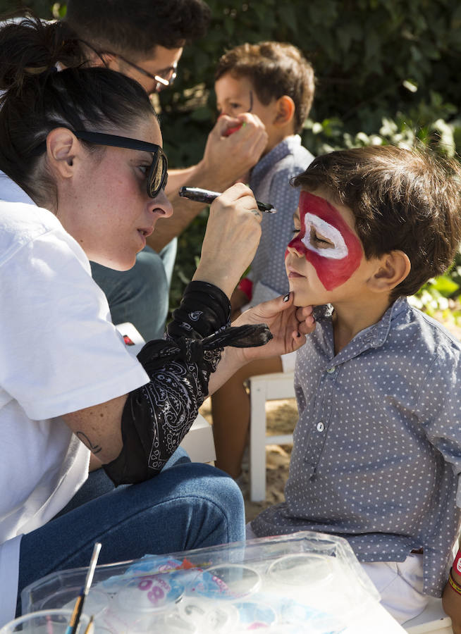Casi todos los peques pasaron por el espacio de Pintacaras ¡quedaron guapísimos!