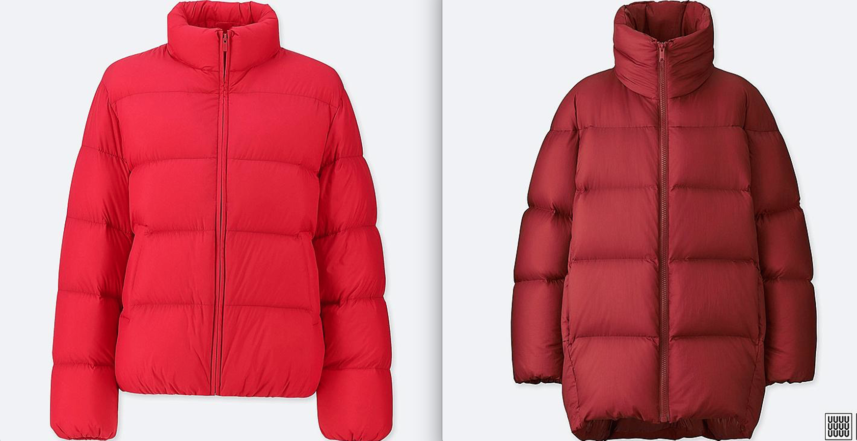 Uno de los grandes fuertes de Uniqlo es la ropa de abrigo, especialmente los plumíferos. Puede ser súper ligeros, sin costuras, con un diseño original, en versión corta, larga, chalecos... Hemos seleccionado dos en un color irresistible: dos tonos de rojo. El primero es una chaqueta de pluma ultra ligera que ahora mismo está rebajada en la tiendaweb (69,90 euros) y llega hasta la XXL. El segundo tiene una presencia más espectacular: forma parte de la colección Uniqlo U de Christophe Lamaire. Es una preciosidad (129,90 euros). Corre, porque quedan pocas unidades.