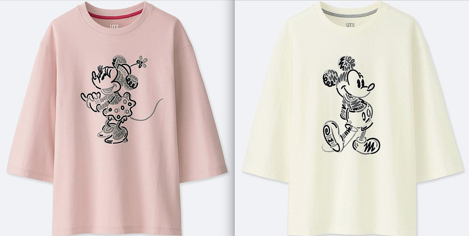 Atención a las colecciones de camisetas que Uniqlo va colgando en su colección UT: suelen elegir estampaciones originalísimas que no vas a ver repetidas hasta la saciedad. Estas de Mickey y Minnie son totales (14,90 euros).