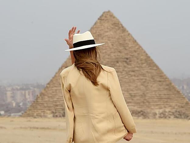 Melania Trump en Egipto.