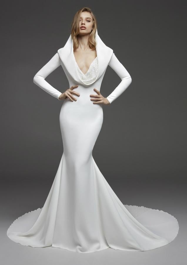 Vestido para novias que quieran convertirse en una diva del Hollywood dorado en su boda.