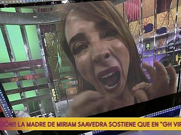 La imagen en bucle de María Patiño acabó por indignar aún más a la colaboradora.