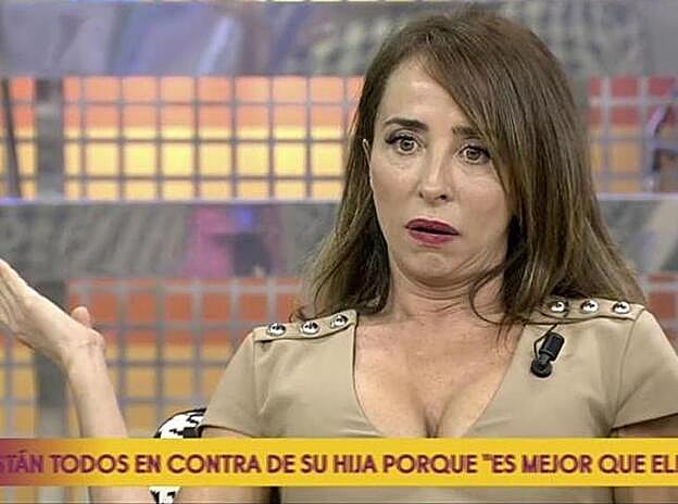 María Patiño se indignaba en pleno programa al ver lo que estaban haciendo con su imagen en realización.