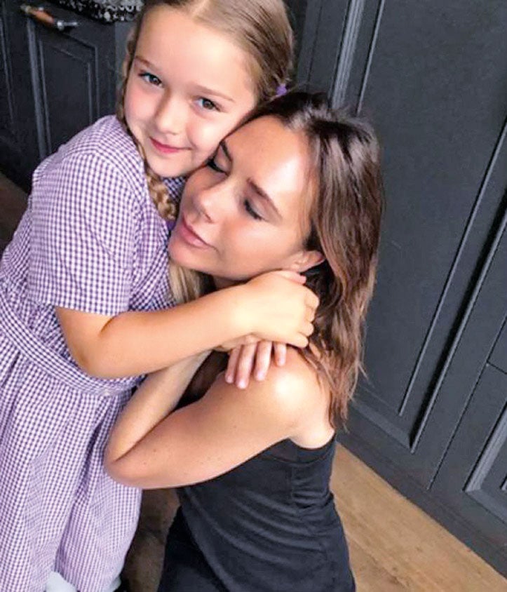 Victoria Beckham con su hija Harper.