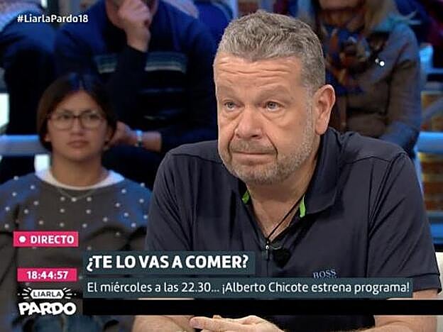 Alberto Chicote durante su intervención en 'Liarla Pardo'.