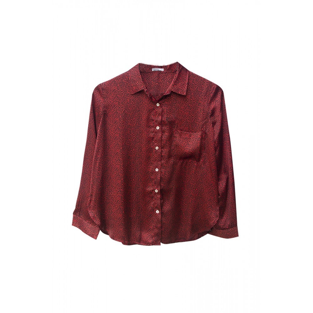 Camisa de estampado animal de Noon: 49 euros.