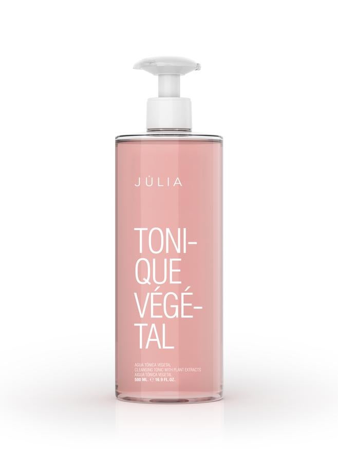 Agua tónica sin alcohol y con extractos vegetales. Es una loción ligera y súper fresca para perfeccionar el efecto desmaquillante con suavidad. Además su forma de extractos vegetales proporciona protección a la piel frente a las agresiones externas.
