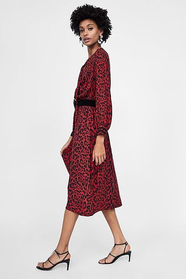 Vestido 'animal print', 39,95 euros.