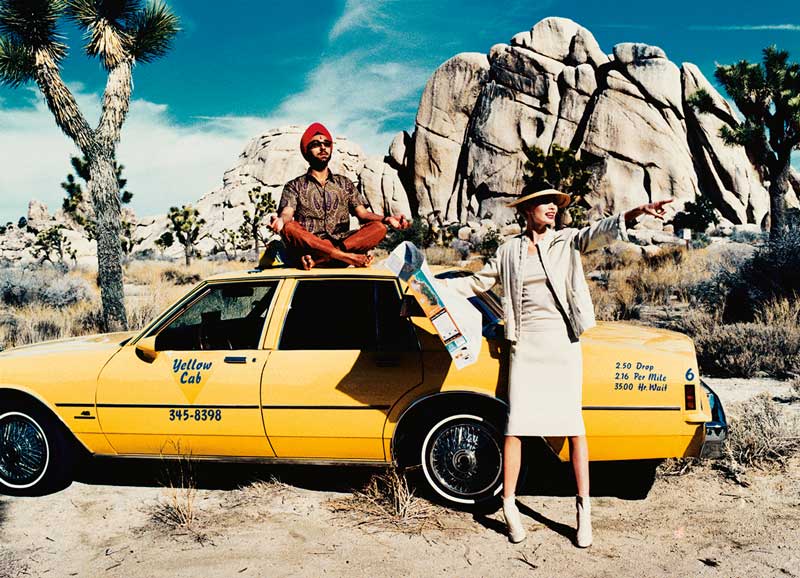 Imagen de Ellen von Unwerth con Kirsty Hume y Vikram Chatway, de Yohji Yamamoto (1997)