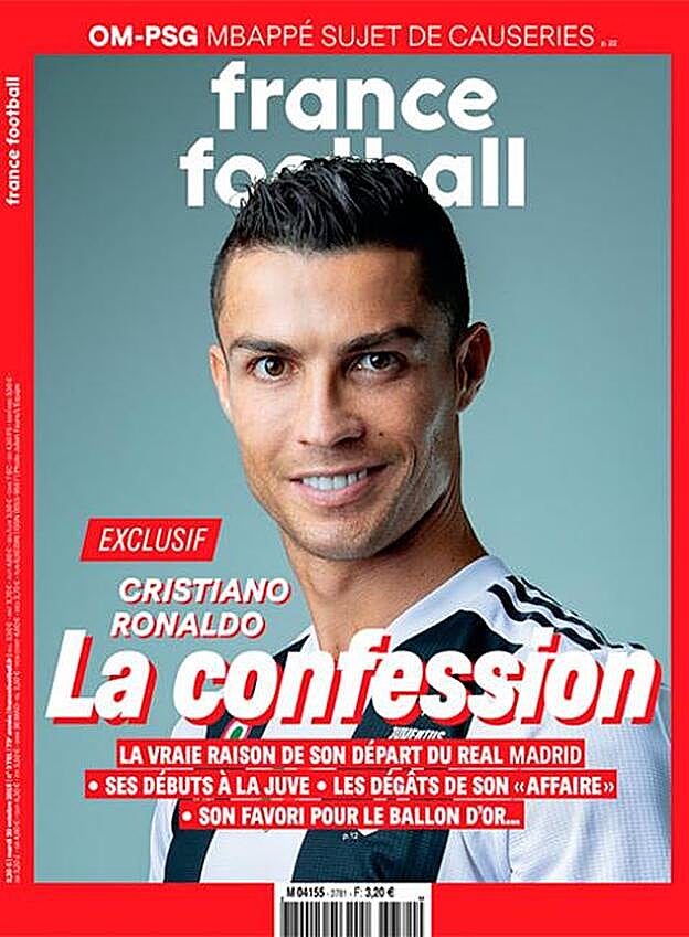 'France Football' ha publicado una entrevista exclusiva con Cristiano Ronaldo, que no evita hablar de ningún tema.
