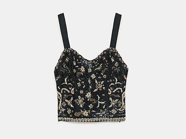 Top de lentejuelas, 25,95 euros.