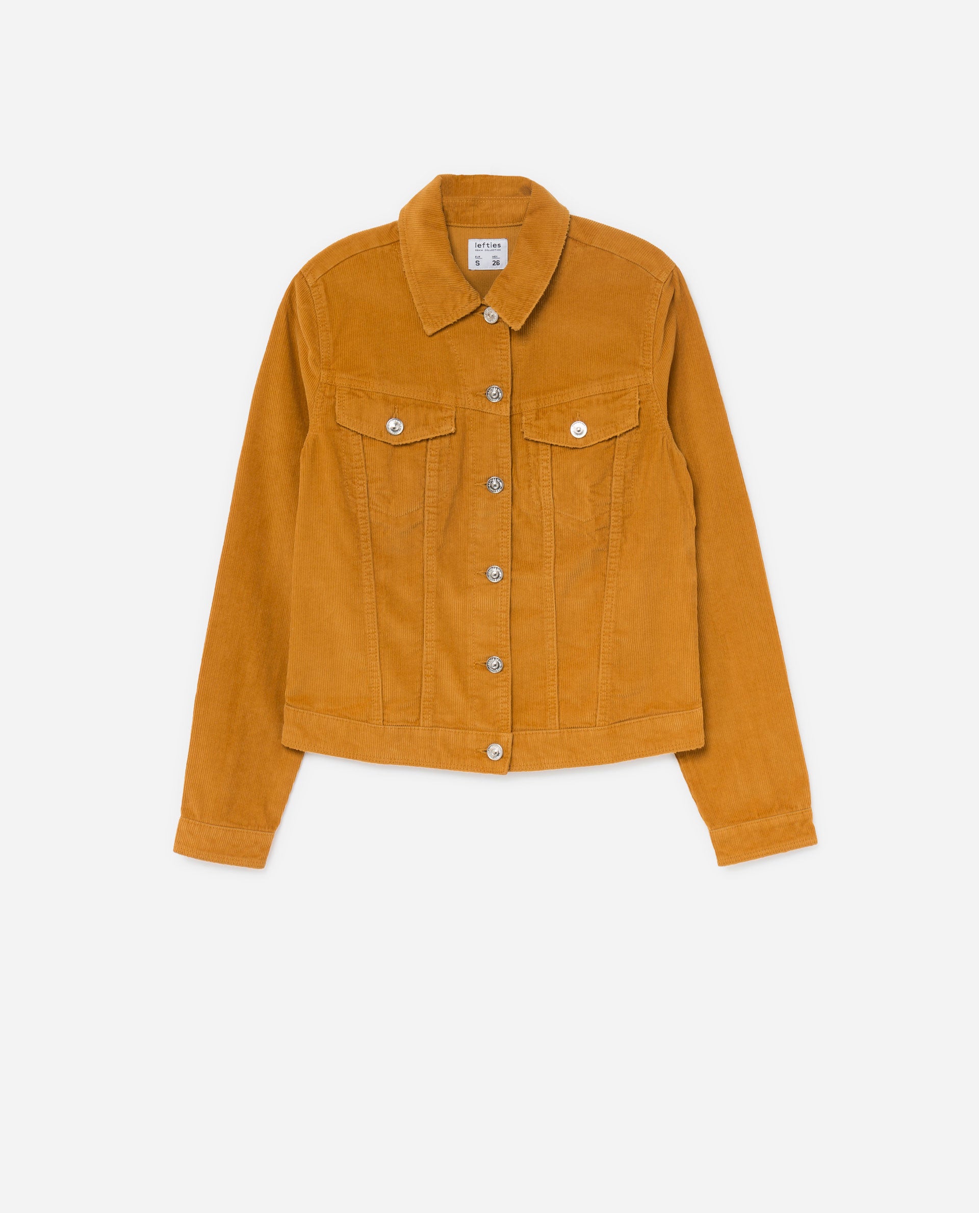 Cazadora de pana en color mostaza de Lefties: 13 euros.