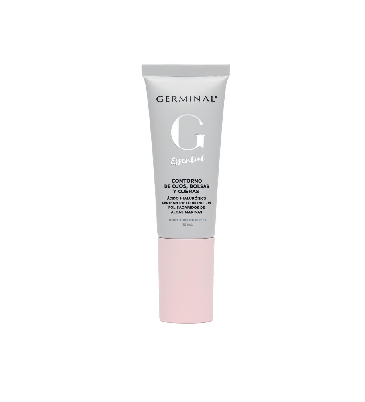 Este gel crema ayuda a reducir las ojeras y bolsas, aportando suavidad, hidratación y energía a las células. Además, reduce la apariencia de las líneas de expresión y arrugas del contorno de ojos.  Contorno de Ojos Bolsas y Ojeras Essential de Germinal  (29 €).