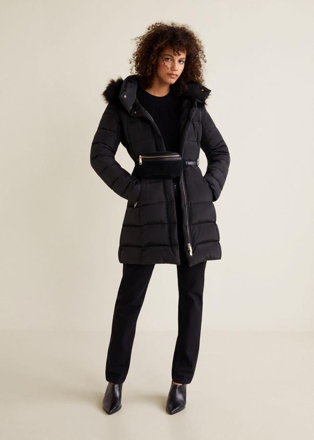 Anorak acolchado con cuello chimenea, 89,99 euros.