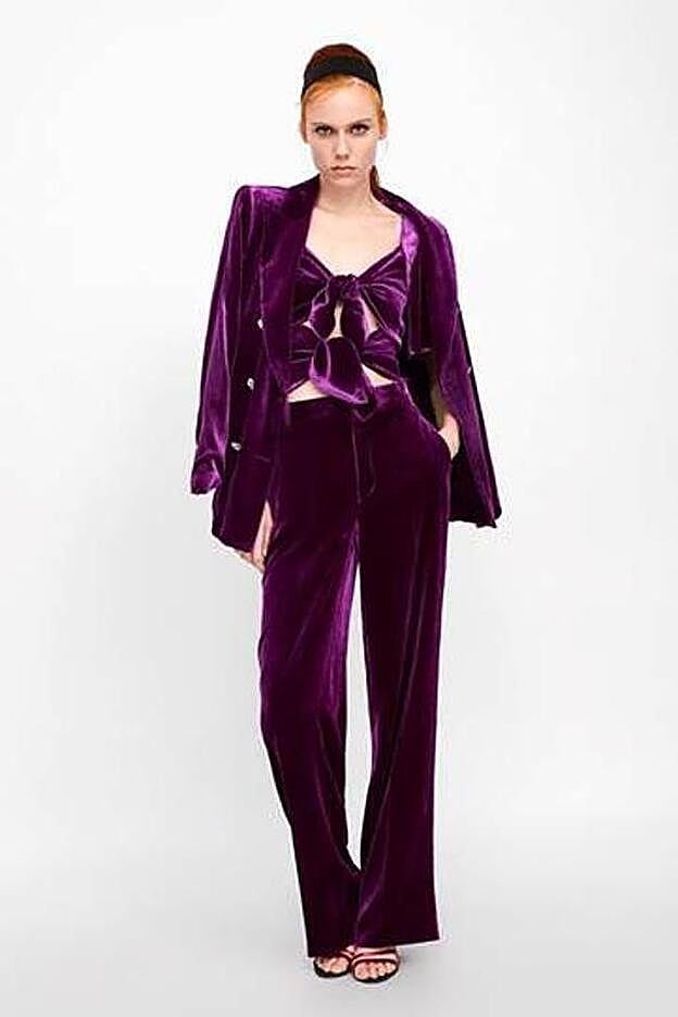 El maravilloso traje de terciopelo de Zara.