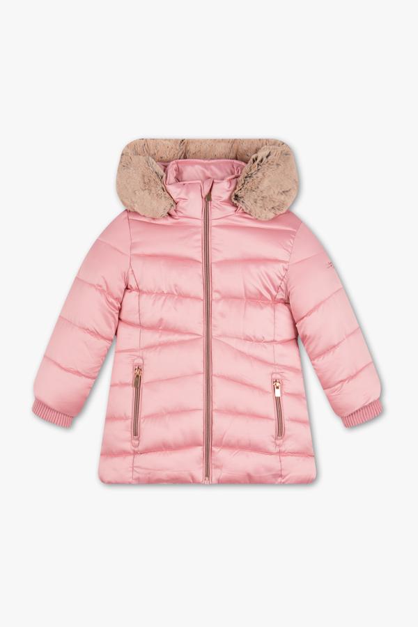 Abrigo acolchado color rosa de plumas con cuello de pelito: 29 euros en C&A