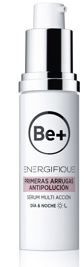 El Sérum Energifique Primeras Arrugas de Be+ (33,60 €) lucha contra los efectos de la polución.