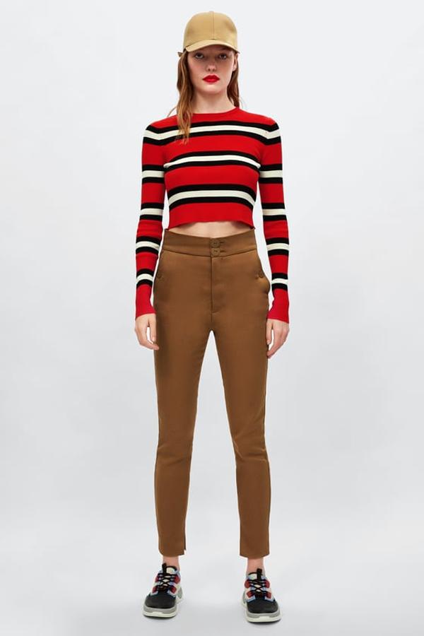 Jersey cropped de rayas, 15,96 euros (659 veces guardado).