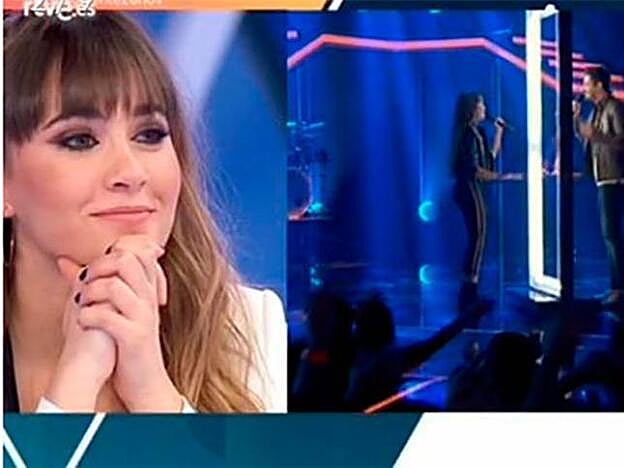 Aitana recordando su actuación con Cepeda en 'OT 2017'.