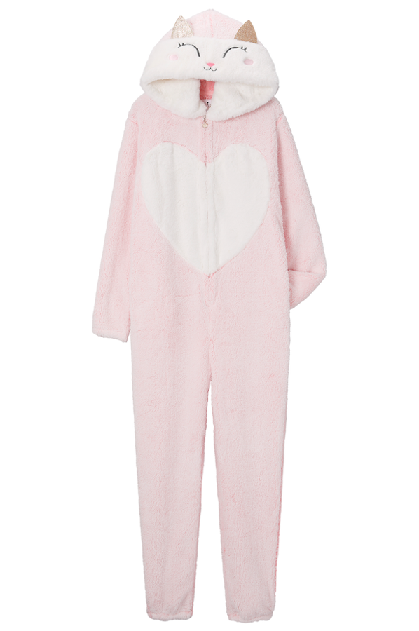 Un mono rosa para las amantes de los gatos.