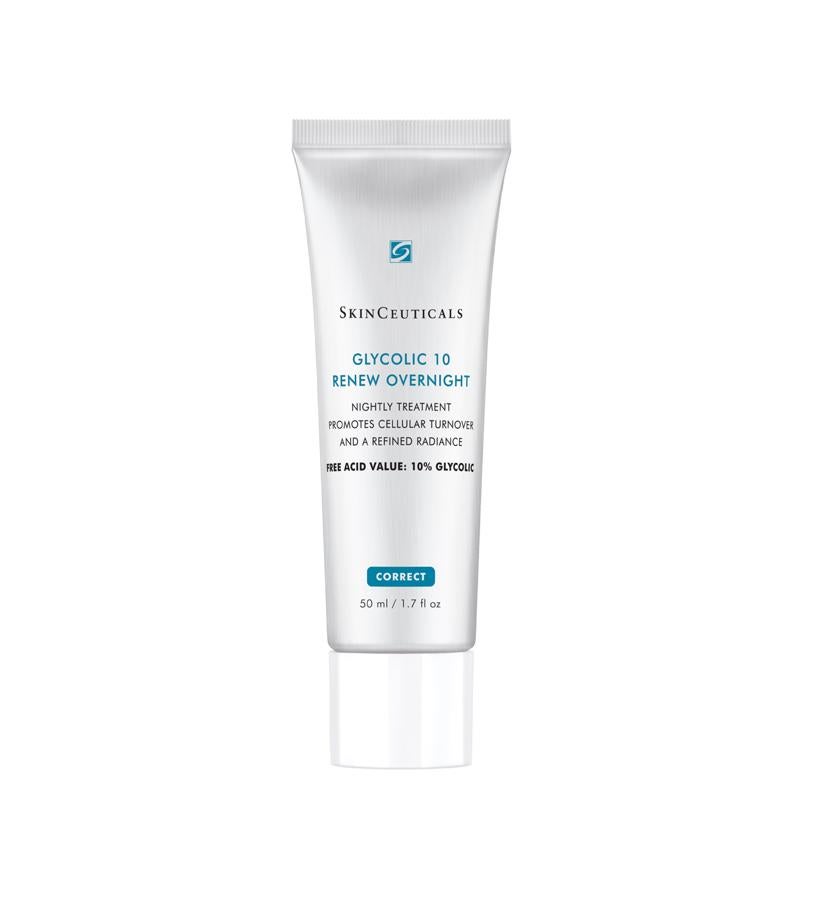 Crema de noche antiedad con un 10% de ácido glicólico: Glycolic 10 Renew Overnight de SkinCeuticals ( 68.85 euros en Amazon )