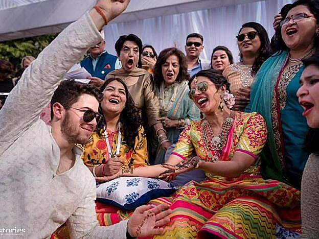 Nick Jonas y Priyanka Chopra.