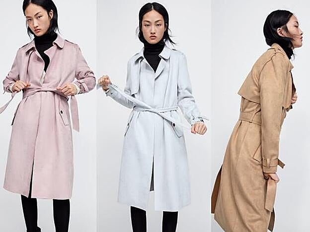Trench de Zara, en varios colores.